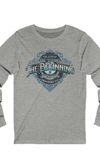 Proverbs 9:10 Jersey Long Sleeve T-Shirt