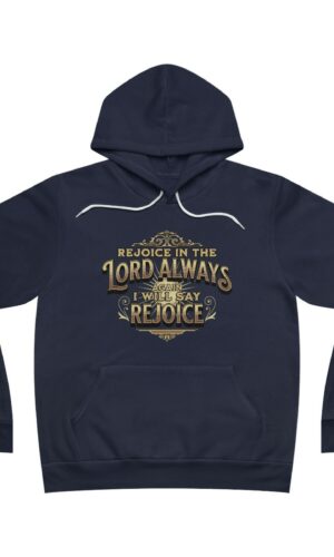 Philippians 4:4 Fleece Pullover Hoodie
