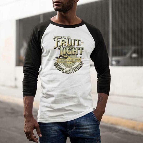 Ephesians 5:9 Baseball Tee - Image 2
