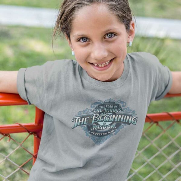 Proverbs 9:10 Kid's T-Shirt - Image 3