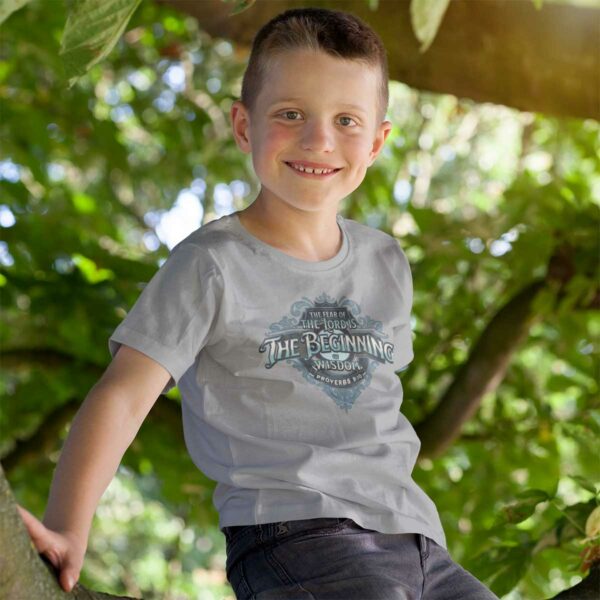 Proverbs 9:10 Kid's T-Shirt - Image 2