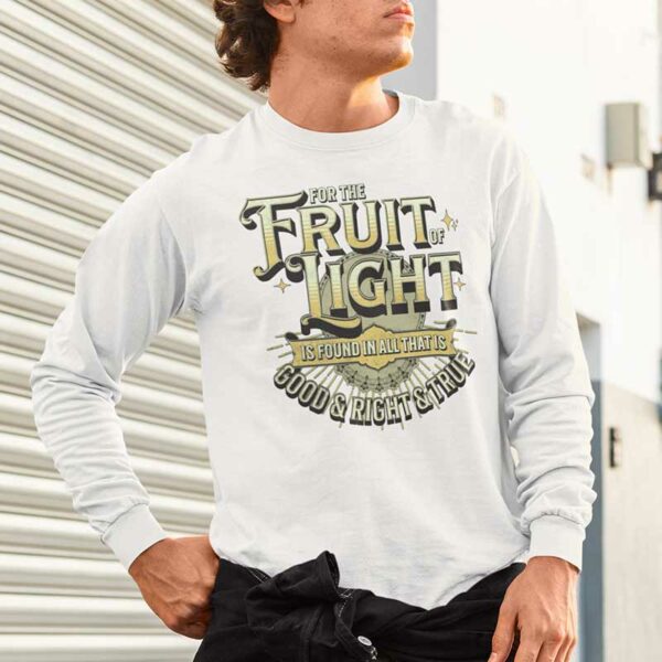Ephesians 5:9 Jersey Long Sleeve T-Shirt - Image 2