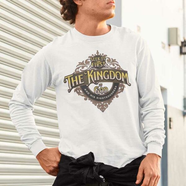 Matthew 6:33 Jersey Long Sleeve T-Shirt - Image 2