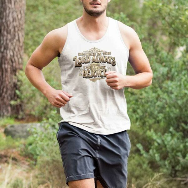 Philippians 4:4 Jersey Tank Top - Image 2