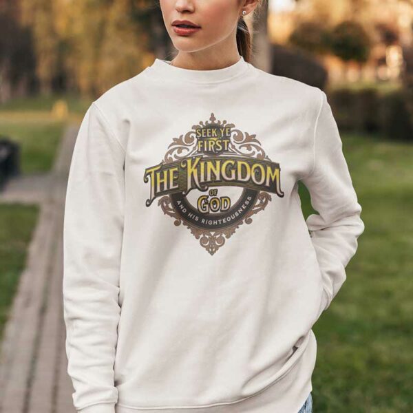 Matthew 6:33 Crewneck Sweatshirt - Image 3