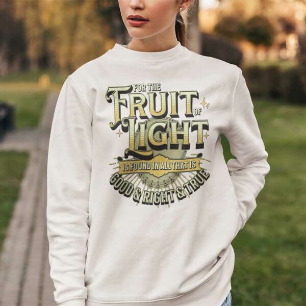 Ephesians 5:9 Crewneck Sweatshirt - Image 3