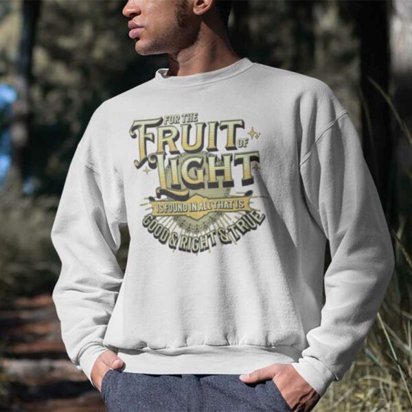 Ephesians 5:9 Crewneck Sweatshirt - Image 2