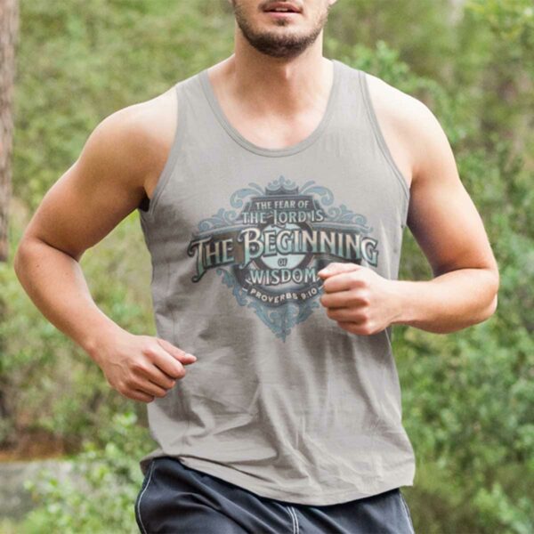 Proverbs 9:10 Jersey Tank Top - Image 2