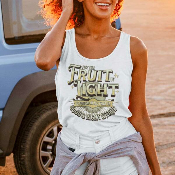 Ephesians 5:9 Jersey Tank Top - Image 3