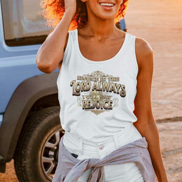 Philippians 4:4 Jersey Tank Top - Image 3