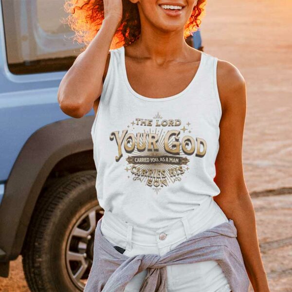 Deuteronomy 1:31 Jersey Tank Top - Image 3