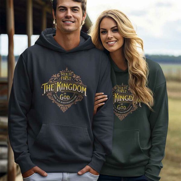 Matthew 6:33 Fleece Pullover Hoodie - Image 2