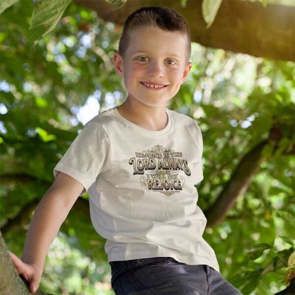 Philippians 4:4- Kid's T-Shirt - Image 2