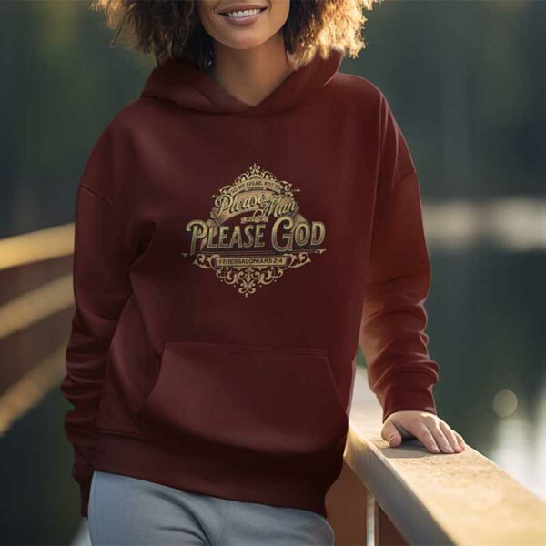 1 Thessalonians 2:4 Fleece Pullover Hoodie - Image 2