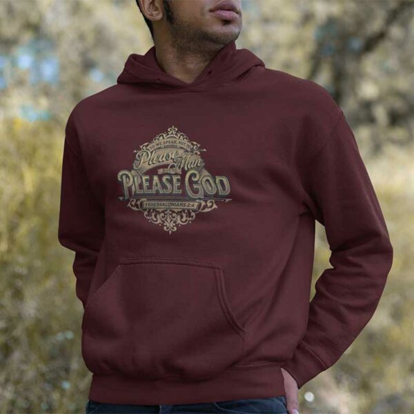 1 Thessalonians 2:4 Fleece Pullover Hoodie - Image 3