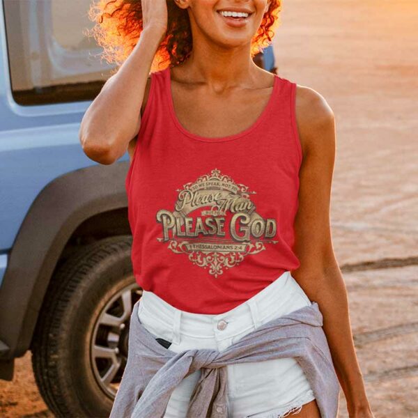 1 Thessalonians 2:4 Jersey Tank Top - Image 3